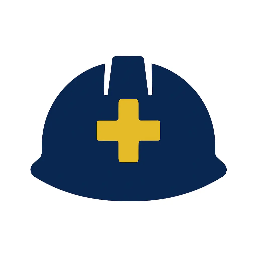 “Hard hat icon representing safety-focused hotshot trucking operations.”