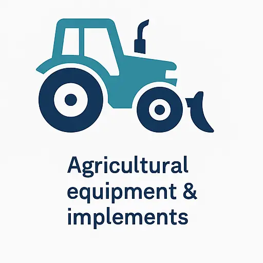 “Agricultural equipment icon for hotshot delivery of farm machinery.”